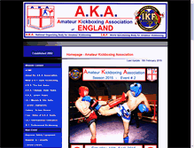 Tablet Screenshot of amateurkickboxingassociation.org